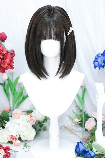 Kawaii Fashion Wig - Tea Brown Straight, 2 Colors, Sweet Style - main product image