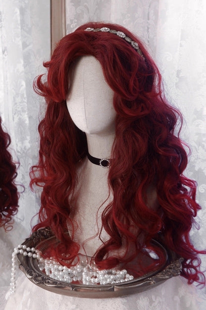 Kawaii Fashion Wig - Villain Miss, Red, Sweet Style - Lolita Coordinate Hair - additional product view 3