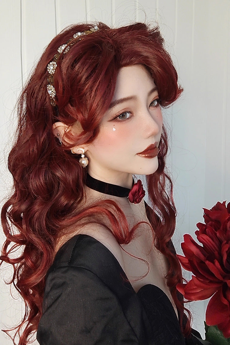 Kawaii Fashion Wig - Villain Miss, Red, Sweet Style - Lolita Coordinate Hair - additional product view 4