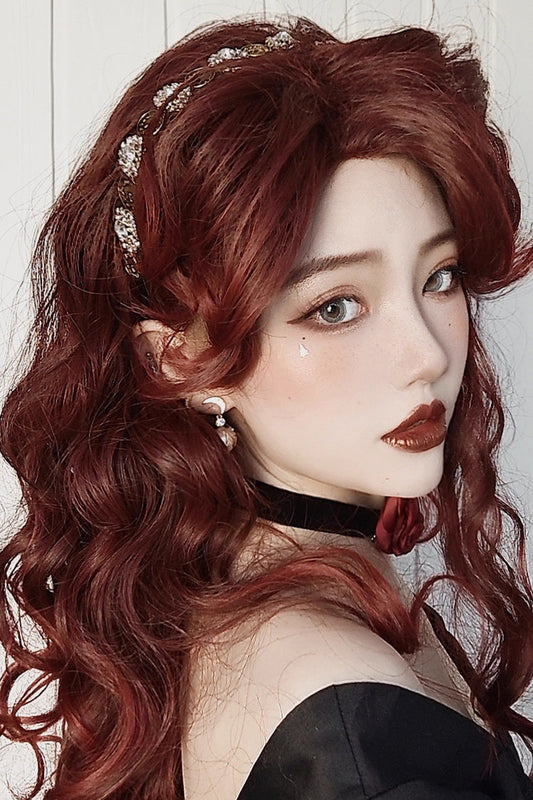 Kawaii Fashion Wig - Villain Miss, Red, Sweet Style - Lolita Coordinate Hair - main product image