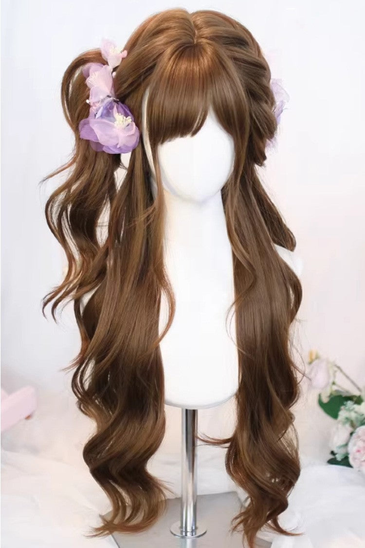 Kawaii Fashion Wig - Warm Brown Japanese Lazy Vibe, Brown, Sweet Style - additional product view 2
