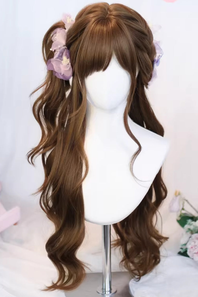 Kawaii Fashion Wig - Warm Brown Japanese Lazy Vibe, Brown, Sweet Style - main product image