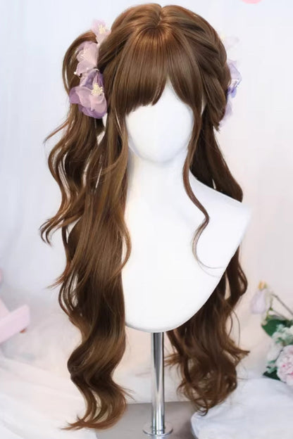 Kawaii Fashion Wig - Warm Brown Japanese Lazy Vibe, Brown, Sweet Style - main product image
