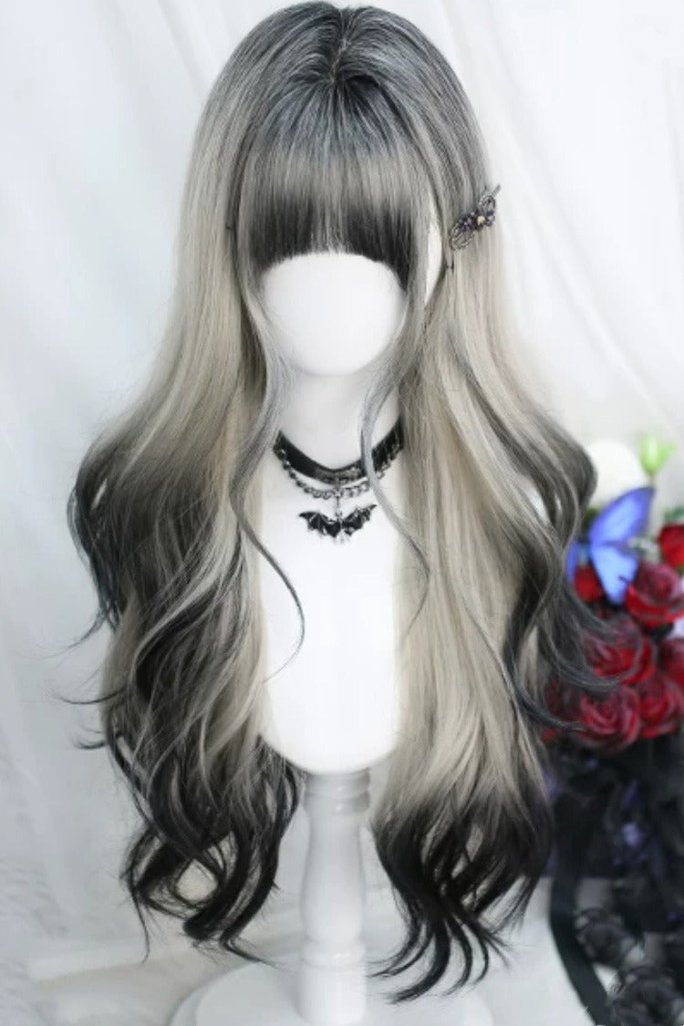 Kawaii Fashion Wig - White/black Gradient, 2 Colors, Classic Style, Sweet Style - additional product view 2