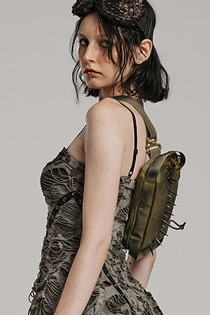 Kawaii Shoulder Bag - Military Rivets, 2 Colors, Women's Style - additional product view 9