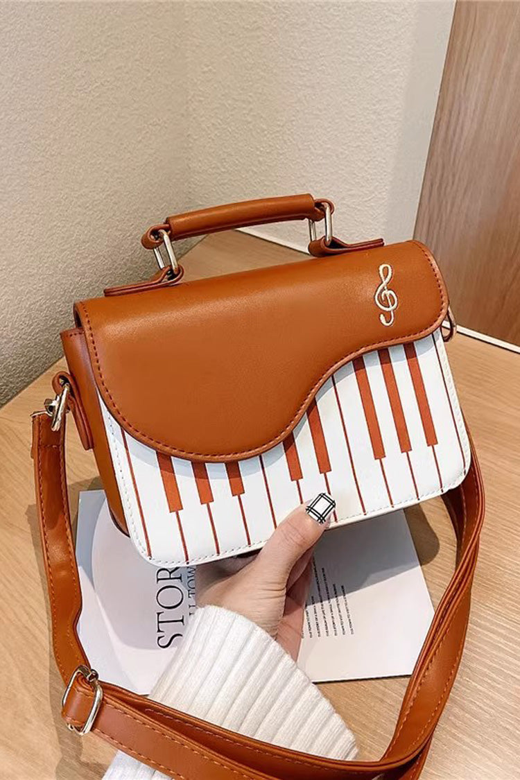 Kawaii Shoulder Bag - Piano Notes, 3 Colors, Classic Style, Embroidered, Sweet Style - additional product view 6