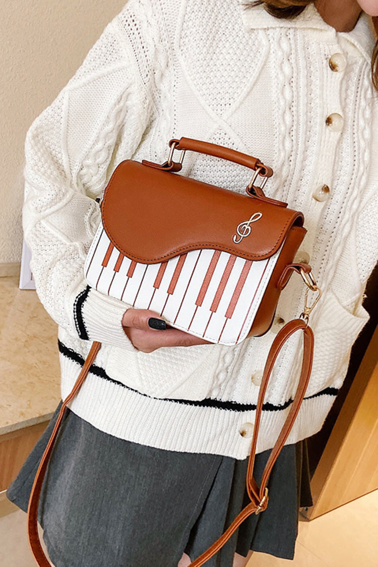 Kawaii Shoulder Bag - Piano Notes, 3 Colors, Classic Style, Embroidered, Sweet Style - additional product view 7