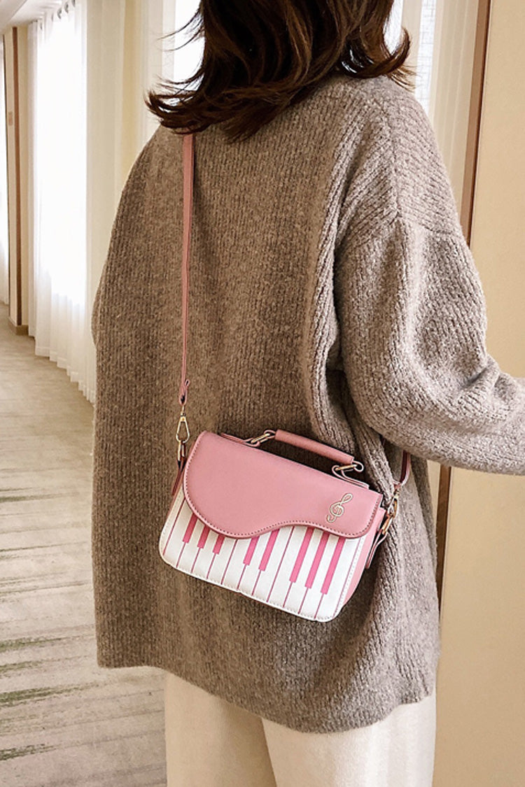Kawaii Shoulder Bag - Piano Notes, 3 Colors, Classic Style, Embroidered, Sweet Style - additional product view 11