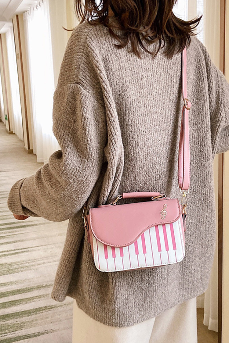 Kawaii Shoulder Bag - Piano Notes, 3 Colors, Classic Style, Embroidered, Sweet Style - additional product view 12