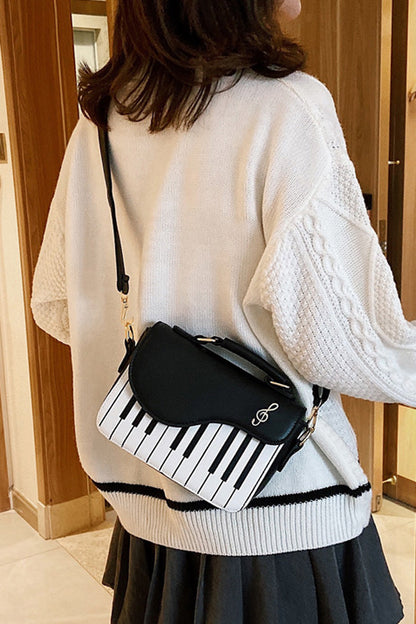 Kawaii Shoulder Bag - Piano Notes, 3 Colors, Classic Style, Embroidered, Sweet Style - additional product view 13