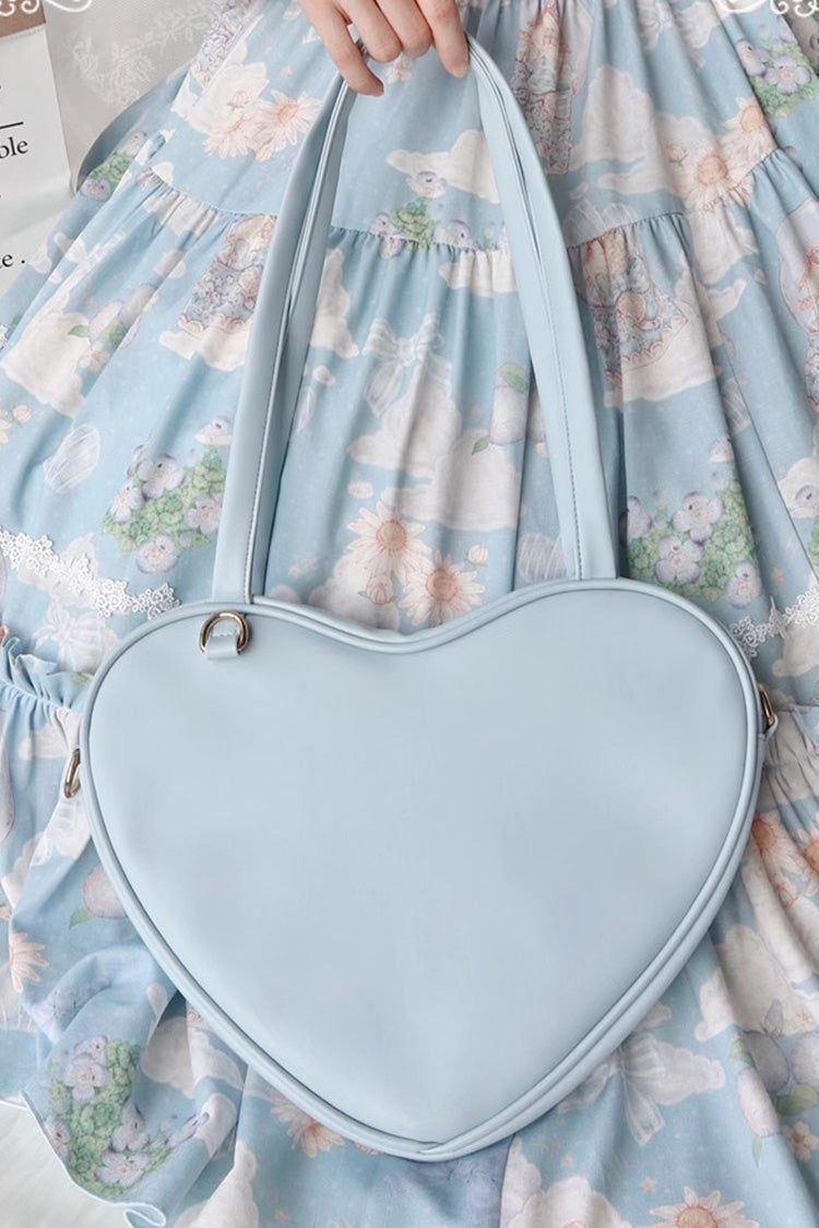 Kawaii Shoulder Bag - Solid Color Love Heart, 6 Colors, Sweet Style - additional product view 6