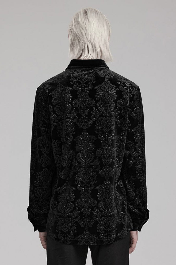 Lolita Blouse - 2 Colors, Men's Style, Printed, Long Sleeves - additional product view 4