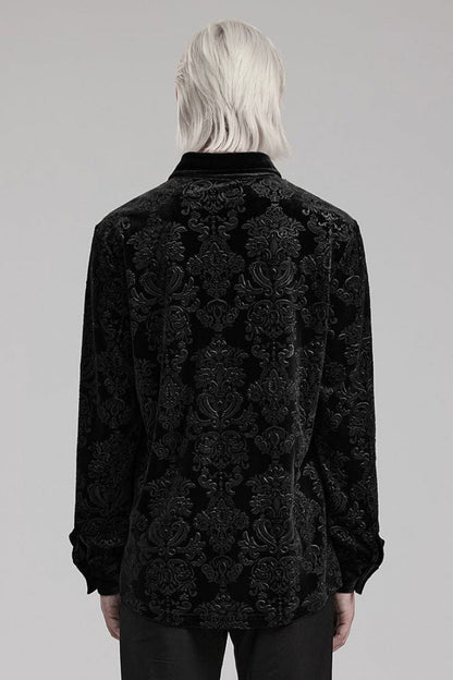 Lolita Blouse - 2 Colors, Men's Style, Printed, Long Sleeves - additional product view 4