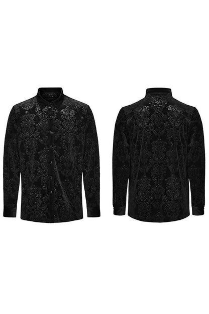 Lolita Blouse - 2 Colors, Men's Style, Printed, Long Sleeves - additional product view 7