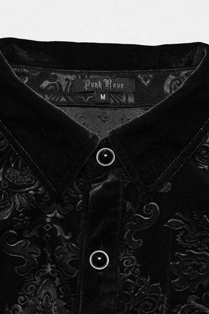 Lolita Blouse - 2 Colors, Men's Style, Printed, Long Sleeves - additional product view 9