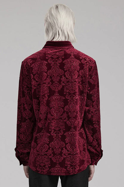 Lolita Blouse - 2 Colors, Men's Style, Printed, Long Sleeves - additional product view 12