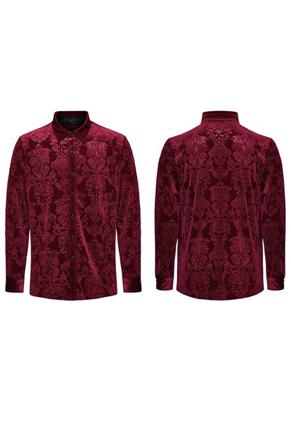 Lolita Blouse - 2 Colors, Men's Style, Printed, Long Sleeves - additional product view 15