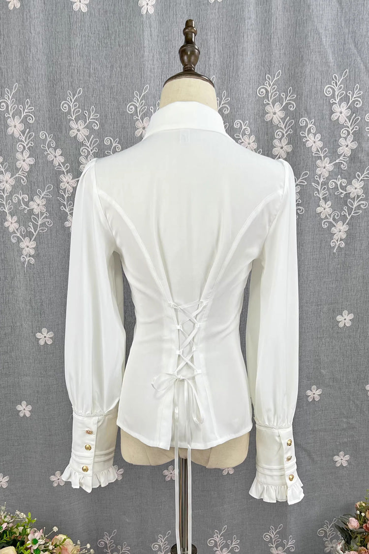 Lolita Blouse - Enchanted Dreamland, 6 Colors, Long Sleeves, Classic Style, Lace Trim - additional product view 3