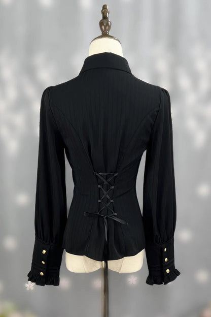 Lolita Blouse - Enchanted Dreamland, 6 Colors, Long Sleeves, Classic Style, Lace Trim - additional product view 6