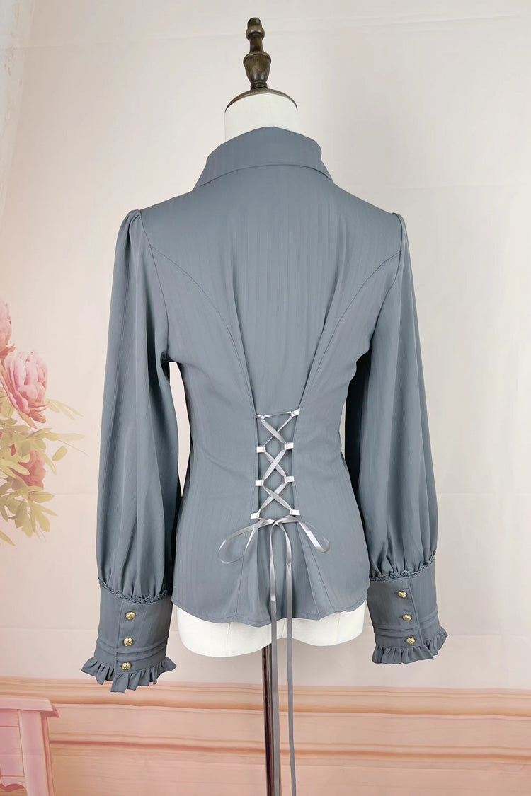 Lolita Blouse - Enchanted Dreamland, 6 Colors, Long Sleeves, Classic Style, Lace Trim - additional product view 11