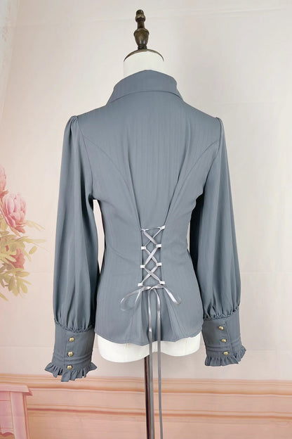 Lolita Blouse - Enchanted Dreamland, 6 Colors, Long Sleeves, Classic Style, Lace Trim - additional product view 11