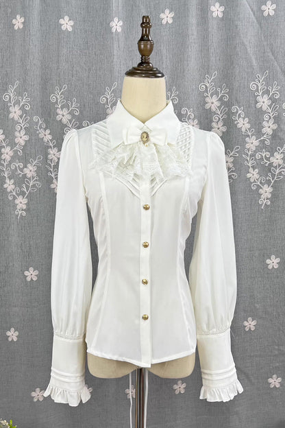 Lolita Blouse - Enchanted Dreamland, 6 Colors, Long Sleeves, Classic Style, Lace Trim - main product image