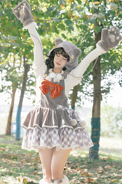 Lolita Blouse - Hair Ball Tie, 4 Colors, Puff Sleeves, Long Sleeves, Sweet Style - additional product view 9