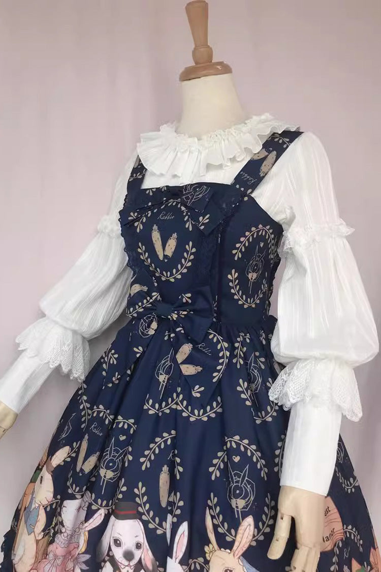 Lolita Blouse - Jacquard Ruffle, White, Ruffled, Long Sleeves, Sweet Style - additional product view 3