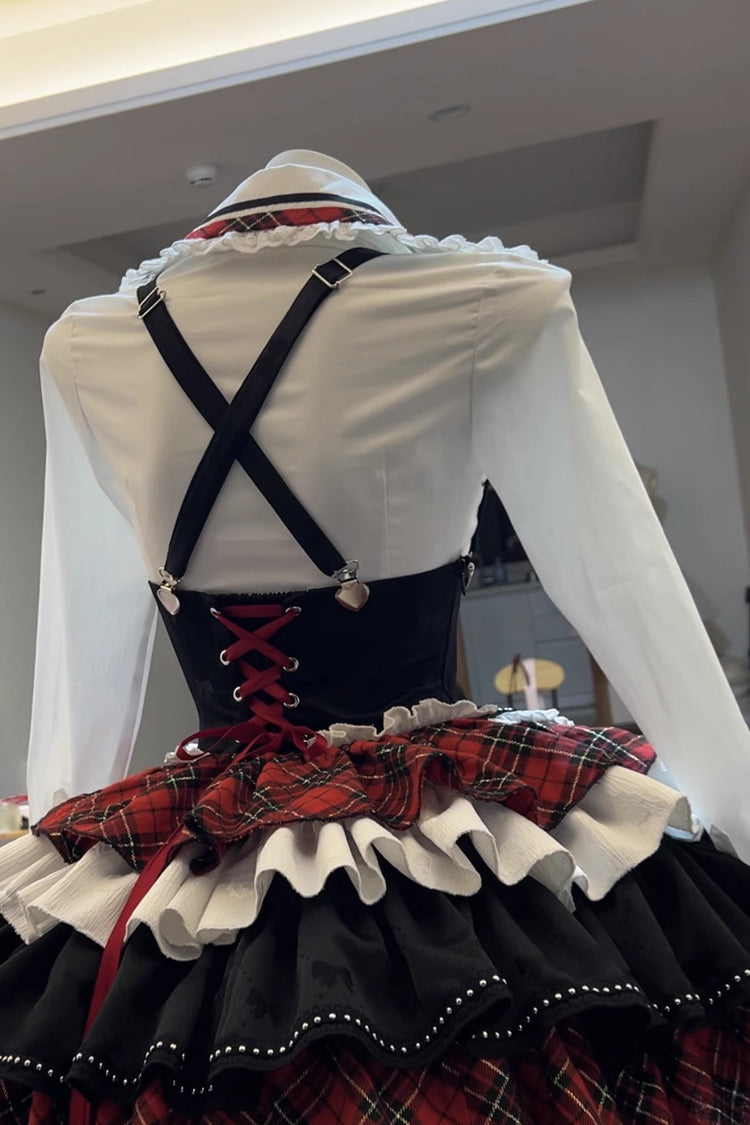 Lolita Blouse - Opera Rock Girl, White, Classic Style - Tea Party Blouse - additional product view 2