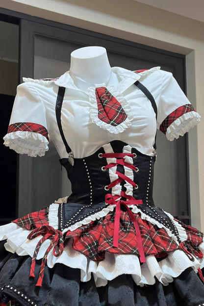 Lolita Blouse - Opera Rock Girl, White, Classic Style - Tea Party Blouse - main product image