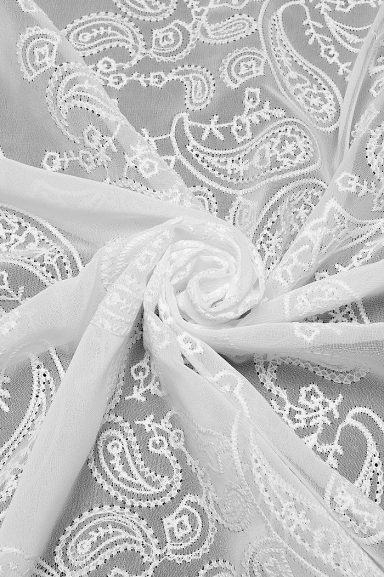 Lolita Blouse - Stand Collar Ruffle Embroidery, White, Stand Collar, Men's Style, Ruffled - additional product view 8