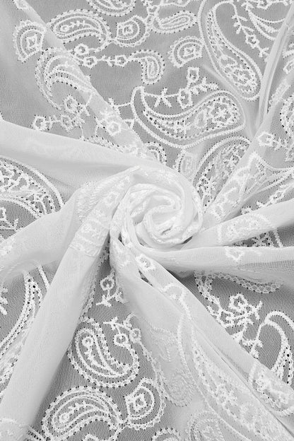 Lolita Blouse - Stand Collar Ruffle Embroidery, White, Stand Collar, Men's Style, Ruffled - additional product view 8