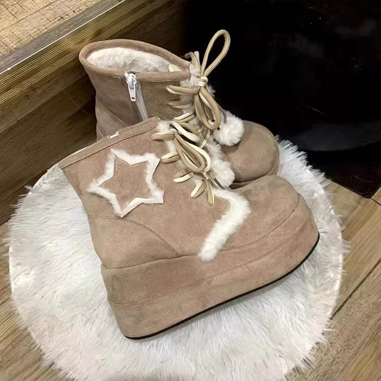 Lolita Boots - Star, 2 Colors, Sweet Style - Alternative Fashion Shoes - additional product view 4