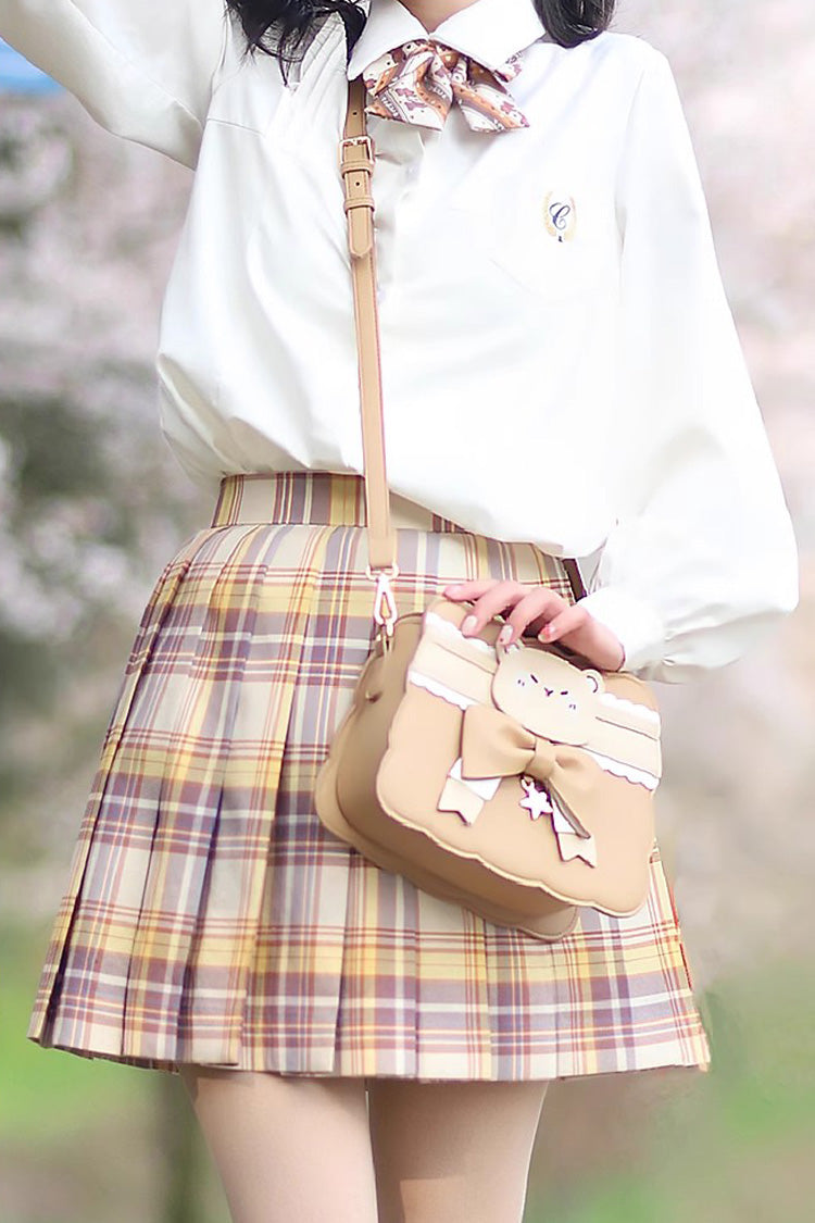 Lolita Character Bag - Bowknot Bear Crossbody, Brown, Bow Detail, Sweet Style - additional product view 4