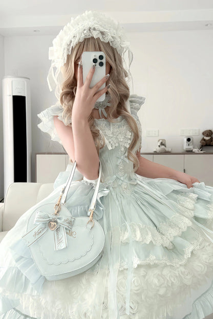 Lolita Character Bag - Heart-shaped, 4 Colors, Bow Detail, Sweet Style - additional product view 8
