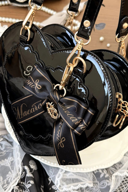 Lolita Character Bag - Heart-shaped, 4 Colors, Bow Detail, Sweet Style - additional product view 12