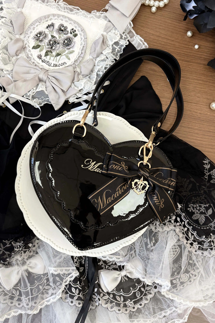 Lolita Character Bag - Heart-shaped, 4 Colors, Bow Detail, Sweet Style - additional product view 14