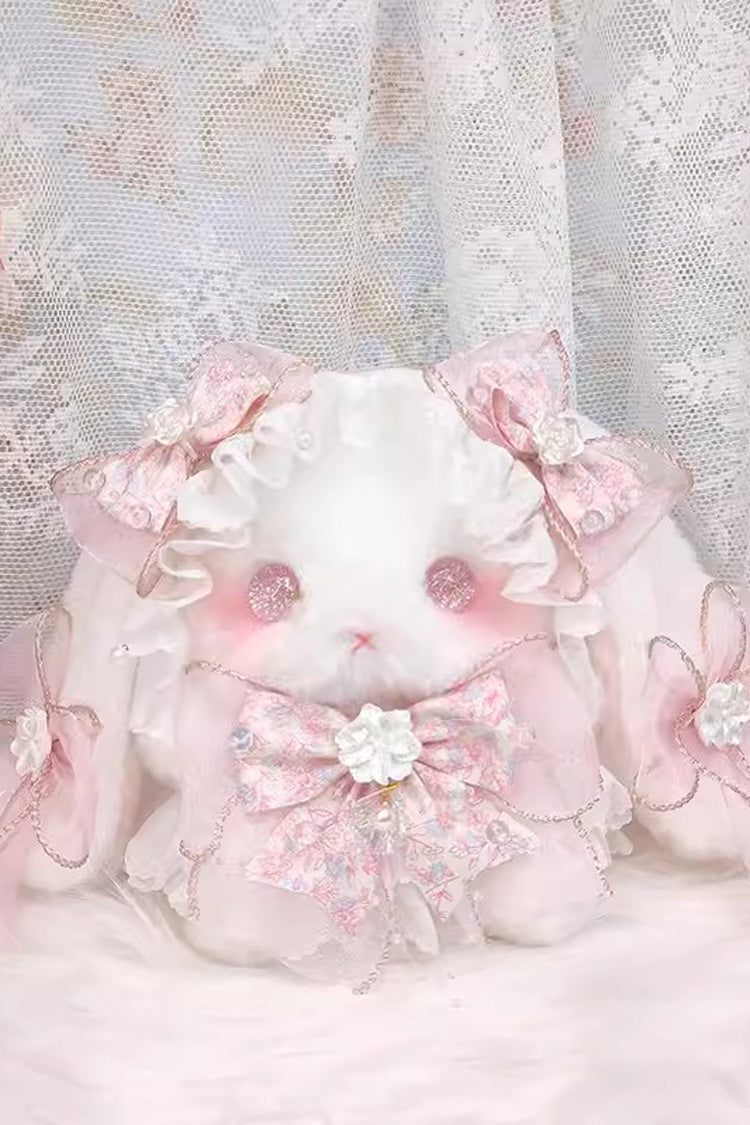 Lolita Character Bag - Lop-eared Rabbit Doll, Pink, Bow Detail, Lace Trim, Sweet Style - additional product view 2
