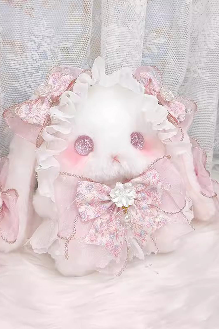 Lolita Character Bag - Lop-eared Rabbit Doll, Pink, Bow Detail, Lace Trim, Sweet Style - additional product view 3