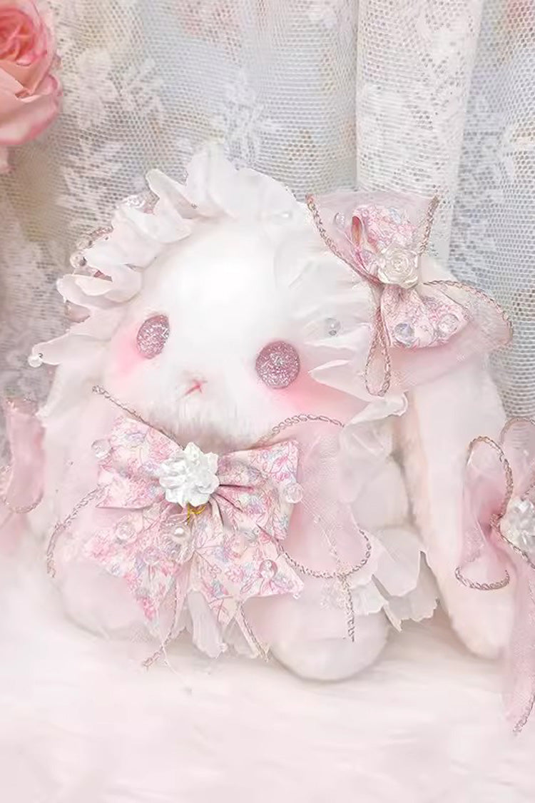 Lolita Character Bag - Lop-eared Rabbit Doll, Pink, Bow Detail, Lace Trim, Sweet Style - additional product view 4
