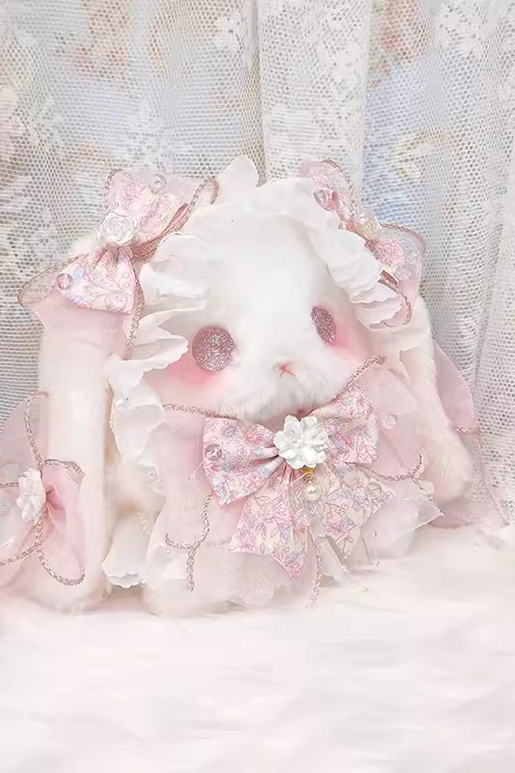 Lolita Character Bag - Lop-eared Rabbit Doll, Pink, Bow Detail, Lace Trim, Sweet Style - additional product view 5