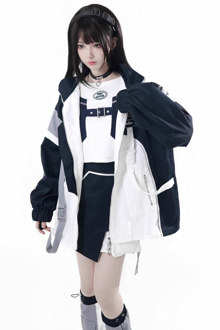 Lolita Coat - Message Overload, 2 Colors, Long Sleeves, Embroidered - additional product view 2