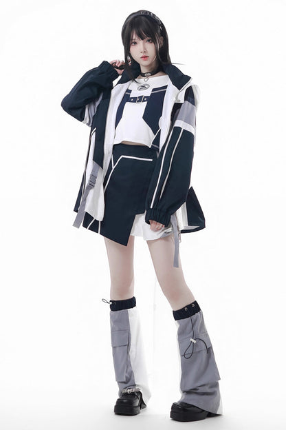 Lolita Coat - Message Overload, 2 Colors, Long Sleeves, Embroidered - main product image