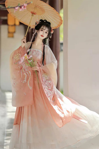 Lolita Coordinate Set - Embroidery Chinese Style Hanfu, 2 Colors, Women's Style - additional product view 2