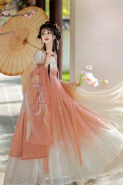 Lolita Coordinate Set - Embroidery Chinese Style Hanfu, 2 Colors, Women's Style - additional product view 3