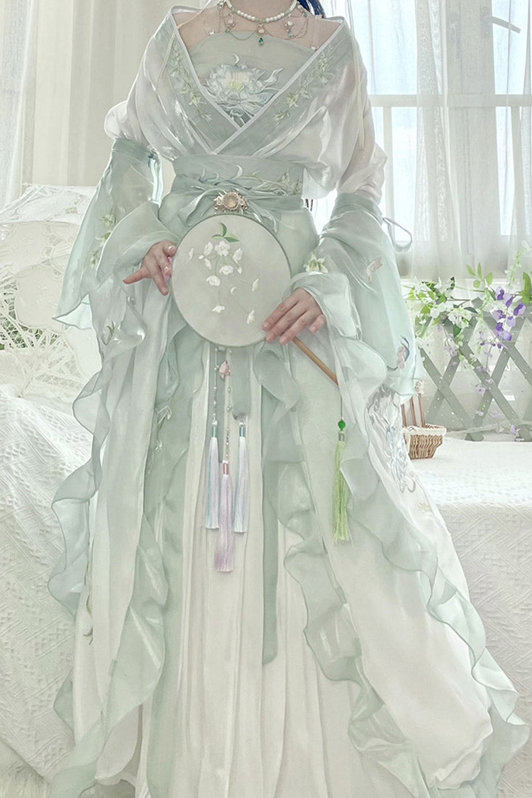 Lolita Coordinate Set - High Waisted Print, Green, High Waist, Embroidered, Sweet Style - additional product view 4