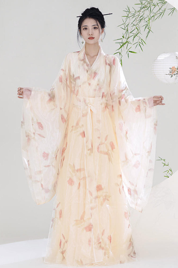 Lolita Coordinate Set - Orange V Collar High Waisted, Orange, High Waist, Printed - additional product view 2