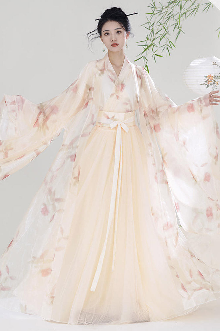 Lolita Coordinate Set - Orange V Collar High Waisted, Orange, High Waist, Printed - additional product view 3