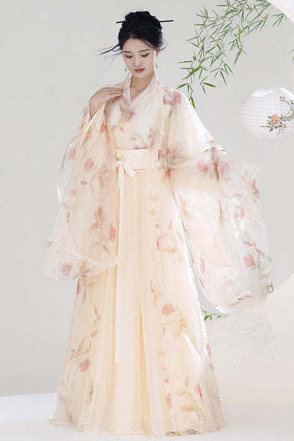 Lolita Coordinate Set - Orange V Collar High Waisted, Orange, High Waist, Printed - additional product view 4