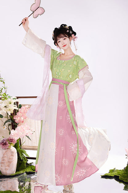 Lolita Coordinate Set - Pink/green Round Collar, 2 Colors, Long Length, High Waist - additional product view 4